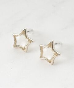 SHOO・LA・RUE / シューラルー ピアス・イヤリング | 【チタンポスト】クリア星ピアス