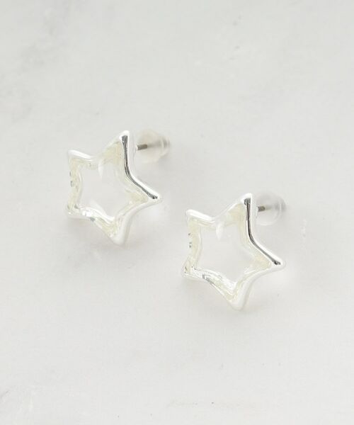 SHOO・LA・RUE / シューラルー ピアス・イヤリング | 【チタンポスト】クリア星ピアス | 詳細1