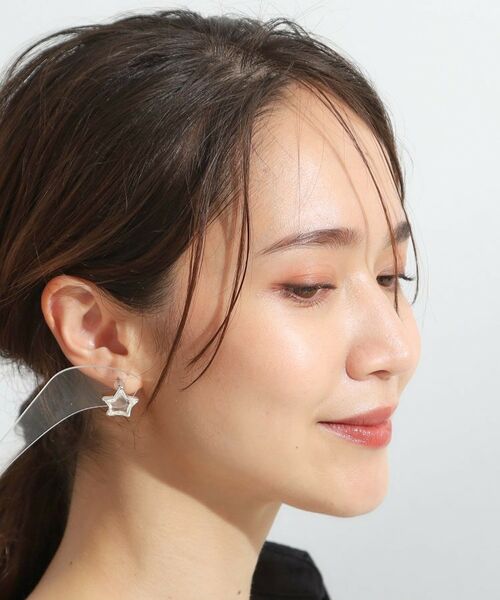SHOO・LA・RUE / シューラルー ピアス・イヤリング | 【チタンポスト】クリア星ピアス | 詳細5