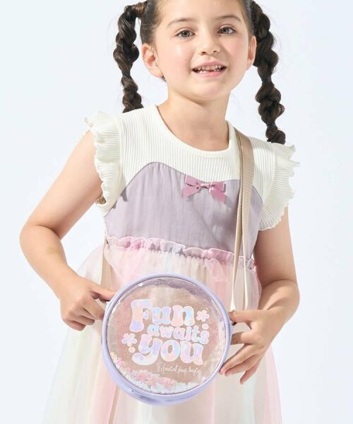 SHOO・LA・RUE / シューラルー ショルダーバッグ | PVCラウンドポシェット(ラベンダー(080))