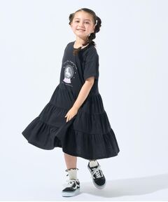 SHOO・LA・RUE / シューラルー ロング・マキシ丈ワンピース | スノードームプリントティアードカットワンピ