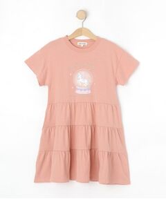 SHOO・LA・RUE / シューラルー ロング・マキシ丈ワンピース | スノードームプリントティアードカットワンピ