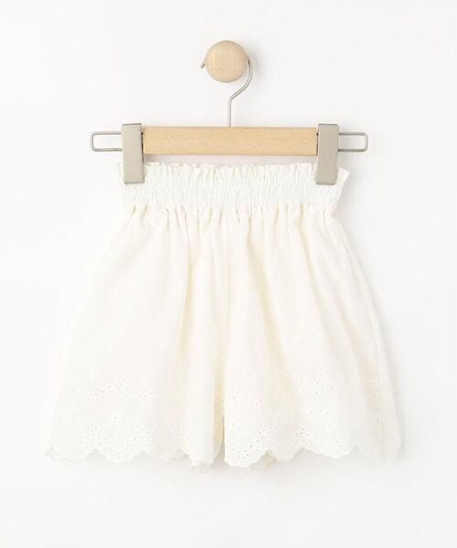 SHOO・LA・RUE / シューラルー ショート・ハーフ・半端丈パンツ | 【100-150cm】ガーリーコーデに カットワークレースキュロット | 詳細1