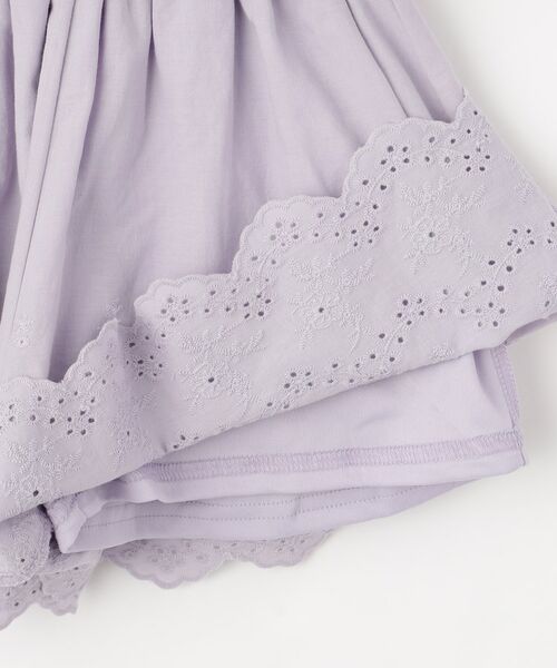 SHOO・LA・RUE / シューラルー ショート・ハーフ・半端丈パンツ | 【100-150cm】ガーリーコーデに カットワークレースキュロット | 詳細6