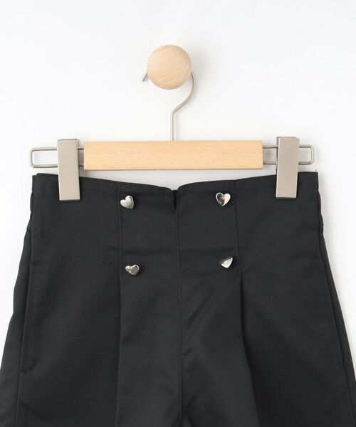 SHOO・LA・RUE / シューラルー ショート・ハーフ・半端丈パンツ | 【130-150cm】ハートモチーフに心ときめく ハイウエストショートパンツ | 詳細4
