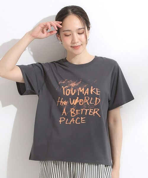 SHOO・LA・RUE / シューラルー Tシャツ | 【S-LL/ひんやり/汗ジミ軽減/UVカット】グラフィックアソートTシャツ | 詳細1