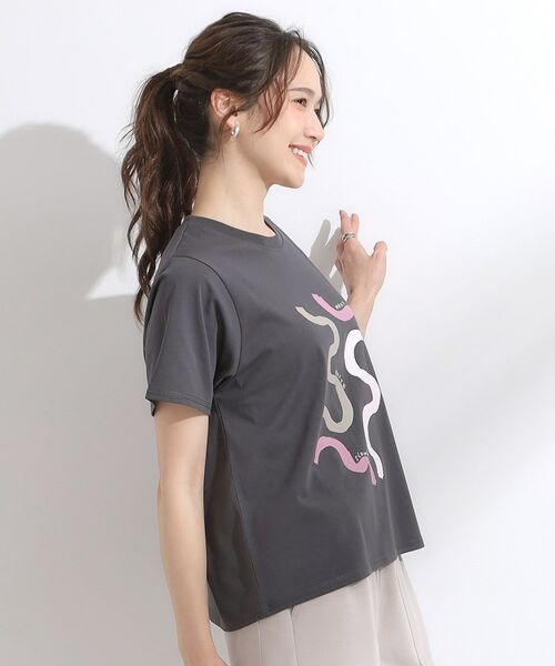 SHOO・LA・RUE / シューラルー Tシャツ | 【S-LL/ひんやり/汗ジミ軽減/UVカット】グラフィックアソートTシャツ | 詳細18