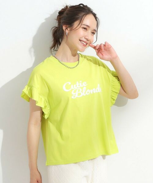 SHOO・LA・RUE / シューラルー Tシャツ | 【S-LL/汗ジミ軽減/ひんやり/UVカット】フリルTシャツ | 詳細10