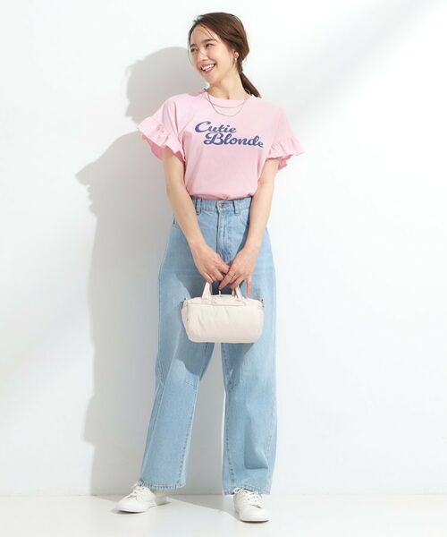 SHOO・LA・RUE / シューラルー Tシャツ | 【S-LL/汗ジミ軽減/ひんやり/UVカット】フリルTシャツ | 詳細15