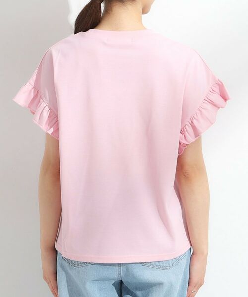 SHOO・LA・RUE / シューラルー Tシャツ | 【S-LL/汗ジミ軽減/ひんやり/UVカット】フリルTシャツ | 詳細19