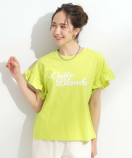 SHOO・LA・RUE / シューラルー Tシャツ | 【S-LL/汗ジミ軽減/ひんやり/UVカット】フリルTシャツ | 詳細9