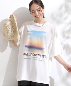 SHOO・LA・RUE / シューラルー Tシャツ | 【ひんやり/汗ジミ軽減/UVカット】プリントアソート BIG Tシャツ