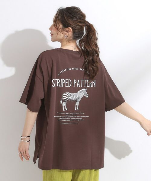 SHOO・LA・RUE / シューラルー Tシャツ | 【ひんやり/汗ジミ軽減/UVカット】プリントアソート BIG Tシャツ | 詳細14