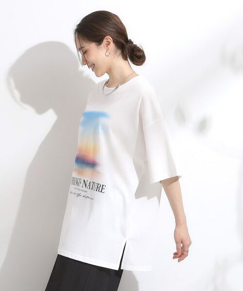 SHOO・LA・RUE / シューラルー Tシャツ | 【ひんやり/汗ジミ軽減/UVカット】プリントアソート BIG Tシャツ | 詳細2