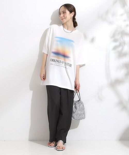 SHOO・LA・RUE / シューラルー Tシャツ | 【ひんやり/汗ジミ軽減/UVカット】プリントアソート BIG Tシャツ | 詳細3