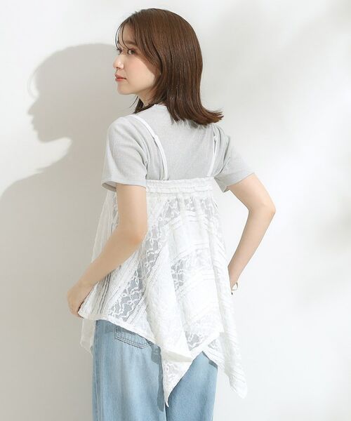 SHOO・LA・RUE / シューラルー キャミソール・チューブトップ | 【2WAY】スカートにもなる イレヘム レースビスチェ | 詳細2