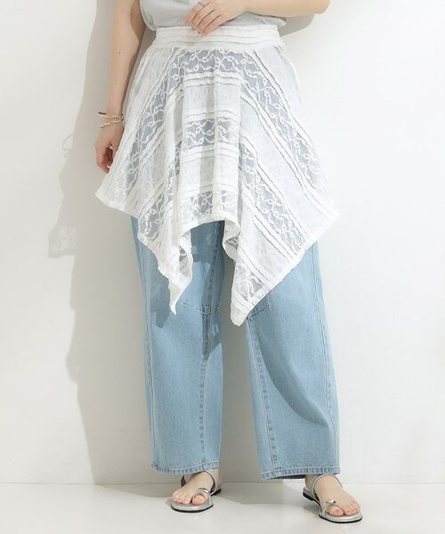 SHOO・LA・RUE / シューラルー キャミソール・チューブトップ | 【2WAY】スカートにもなる イレヘム レースビスチェ | 詳細3