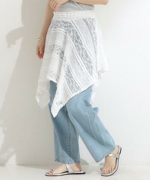 SHOO・LA・RUE / シューラルー キャミソール・チューブトップ | 【2WAY】スカートにもなる イレヘム レースビスチェ | 詳細4