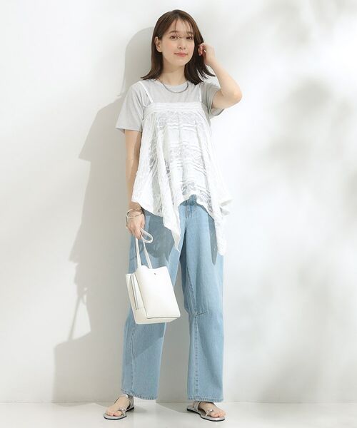 SHOO・LA・RUE / シューラルー キャミソール・チューブトップ | 【2WAY】スカートにもなる イレヘム レースビスチェ | 詳細5