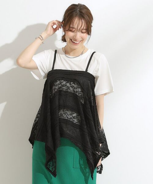 SHOO・LA・RUE / シューラルー キャミソール・チューブトップ | 【2WAY】スカートにもなる イレヘム レースビスチェ | 詳細8