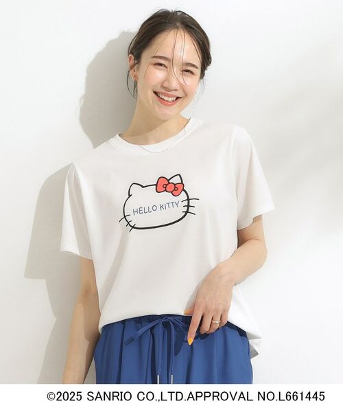 SHOO・LA・RUE / シューラルー Tシャツ | 【HELLO KITTYコラボ】【SHOO ICE／汗染み軽減／UVカット】コンパクトTシャツ | 詳細1