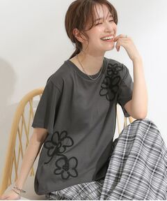 SHOO・LA・RUE / シューラルー Tシャツ | 【S-LL】コーデの主役になる コード刺繍デザインＴシャツ