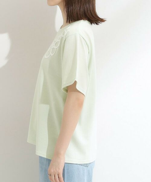 SHOO・LA・RUE / シューラルー Tシャツ | 【S-LL】コーデの主役になる コード刺繍デザインＴシャツ | 詳細14
