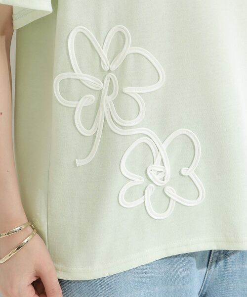 SHOO・LA・RUE / シューラルー Tシャツ | 【S-LL】コーデの主役になる コード刺繍デザインＴシャツ | 詳細19