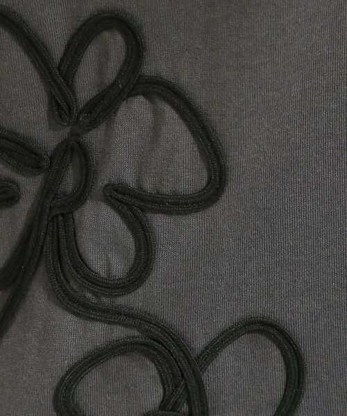 SHOO・LA・RUE / シューラルー Tシャツ | 【S-LL】コーデの主役になる コード刺繍デザインＴシャツ | 詳細8