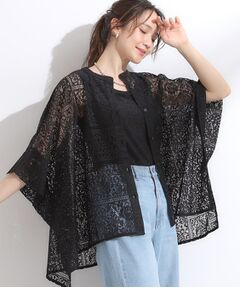 SHOO・LA・RUE / シューラルー シャツ・ブラウス | 大人レトロスタイルに レースポンチョシャツ