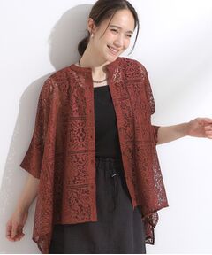 SHOO・LA・RUE / シューラルー シャツ・ブラウス | 大人レトロスタイルに レースポンチョシャツ