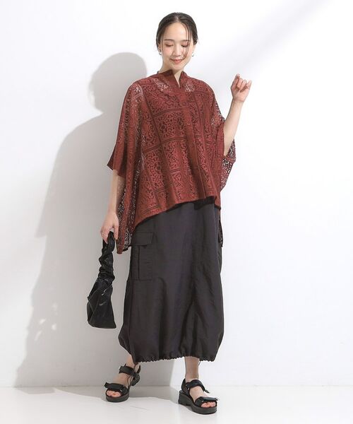 SHOO・LA・RUE / シューラルー シャツ・ブラウス | 大人レトロスタイルに レースポンチョシャツ | 詳細11