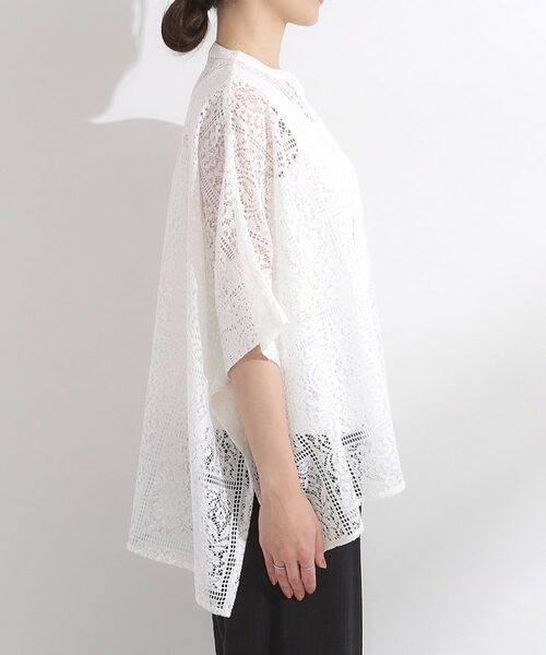 SHOO・LA・RUE / シューラルー シャツ・ブラウス | 大人レトロスタイルに レースポンチョシャツ | 詳細14