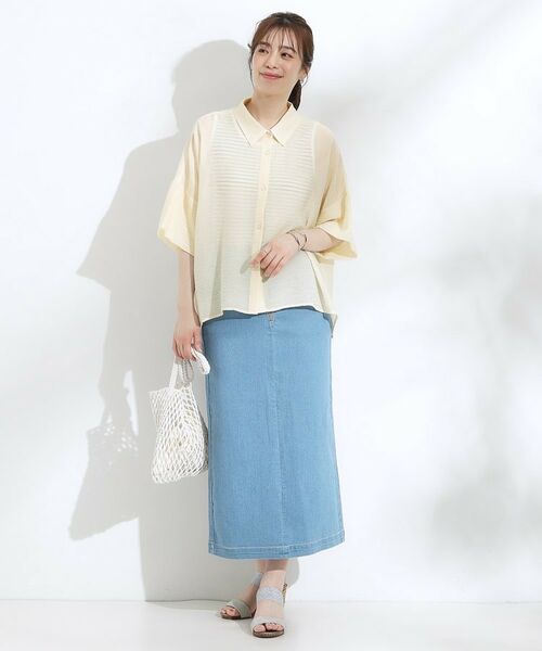 SHOO・LA・RUE / シューラルー シャツ・ブラウス | ゆるっと感がこなれ見え ワッシャーシアー半袖シャツ | 詳細11