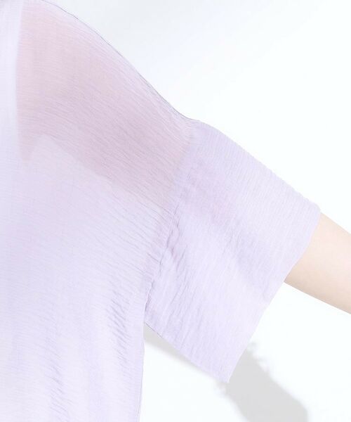 SHOO・LA・RUE / シューラルー シャツ・ブラウス | ゆるっと感がこなれ見え ワッシャーシアー半袖シャツ | 詳細29