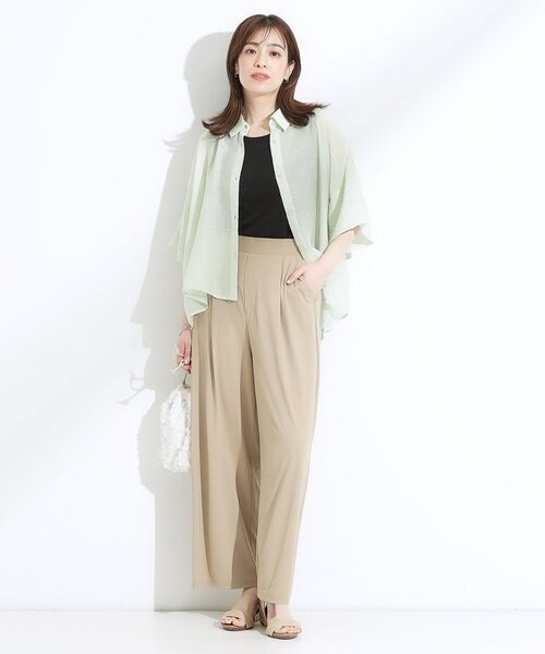 SHOO・LA・RUE / シューラルー シャツ・ブラウス | ゆるっと感がこなれ見え ワッシャーシアー半袖シャツ | 詳細7