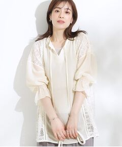 SHOO・LA・RUE / シューラルー シャツ・ブラウス | 【着丈選べる】一枚でこなれ見え サイドレースブラウス