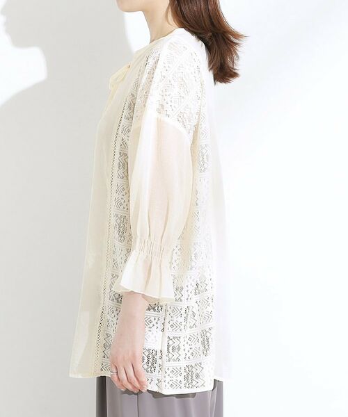 SHOO・LA・RUE / シューラルー シャツ・ブラウス | 【着丈選べる】一枚でこなれ見え サイドレースブラウス | 詳細17