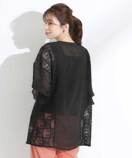 SHOO・LA・RUE / シューラルー シャツ・ブラウス | 【着丈選べる】一枚でこなれ見え サイドレースブラウス | 詳細2