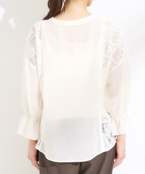 SHOO・LA・RUE / シューラルー シャツ・ブラウス | 【着丈選べる】一枚でこなれ見え サイドレースブラウス | 詳細20