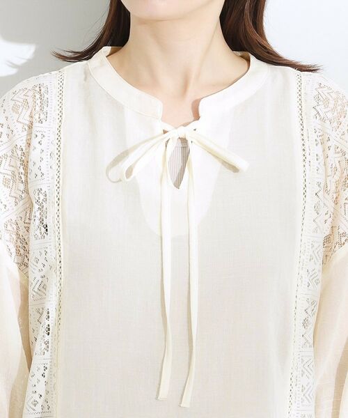 SHOO・LA・RUE / シューラルー シャツ・ブラウス | 【着丈選べる】一枚でこなれ見え サイドレースブラウス | 詳細21