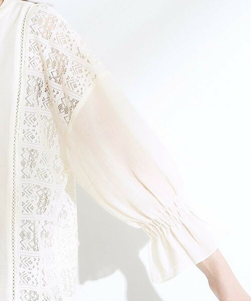 SHOO・LA・RUE / シューラルー シャツ・ブラウス | 【着丈選べる】一枚でこなれ見え サイドレースブラウス | 詳細22