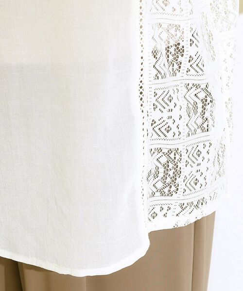 SHOO・LA・RUE / シューラルー シャツ・ブラウス | 【着丈選べる】一枚でこなれ見え サイドレースブラウス | 詳細23