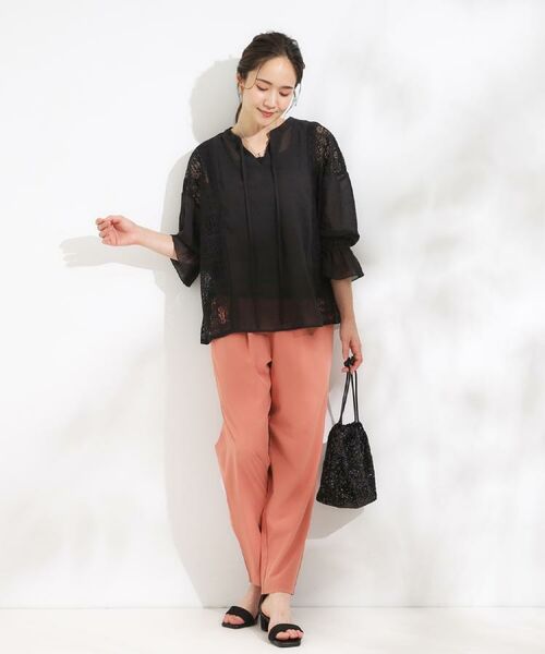 SHOO・LA・RUE / シューラルー シャツ・ブラウス | 【着丈選べる】一枚でこなれ見え サイドレースブラウス | 詳細6