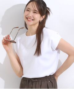 SHOO・LA・RUE / シューラルー ニット・セーター | 【洗える/S-LL/ひんやり】さらりと好印象　総針フレンチスリーブニット