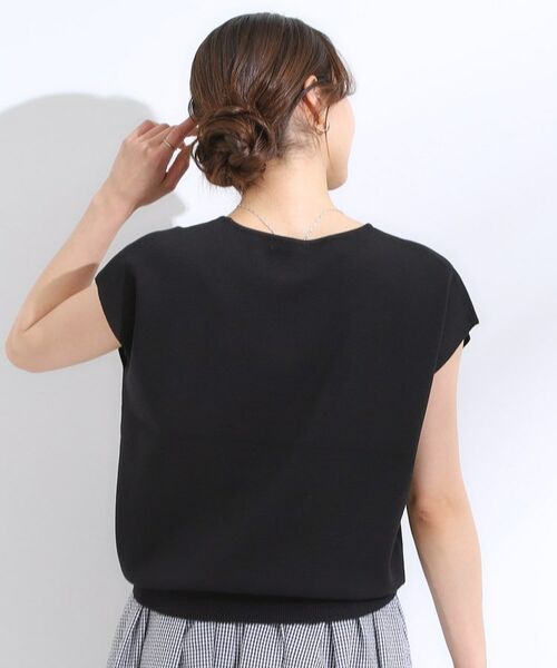 SHOO・LA・RUE / シューラルー ニット・セーター | 【洗える/S-LL/ひんやり】さらりと好印象 総針フレンチスリーブニット | 詳細14