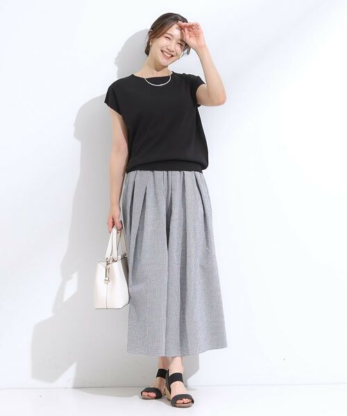 SHOO・LA・RUE / シューラルー ニット・セーター | 【洗える/S-LL/ひんやり】さらりと好印象 総針フレンチスリーブニット | 詳細15