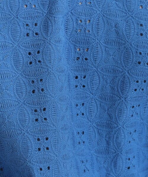 SHOO・LA・RUE / シューラルー カットソー | 【S-LL】抜け感とすっきり見えを叶える 刺繍レース スキッパー襟トップス | 詳細16