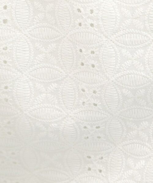 SHOO・LA・RUE / シューラルー カットソー | 【S-LL】抜け感とすっきり見えを叶える 刺繍レース スキッパー襟トップス | 詳細4