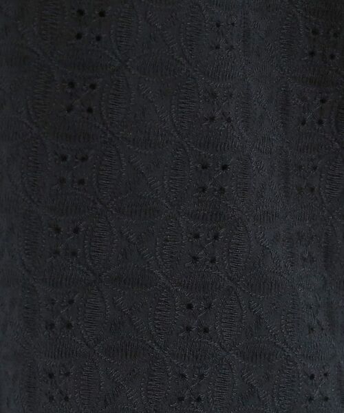 SHOO・LA・RUE / シューラルー カットソー | 【S-LL】抜け感とすっきり見えを叶える 刺繍レース スキッパー襟トップス | 詳細8